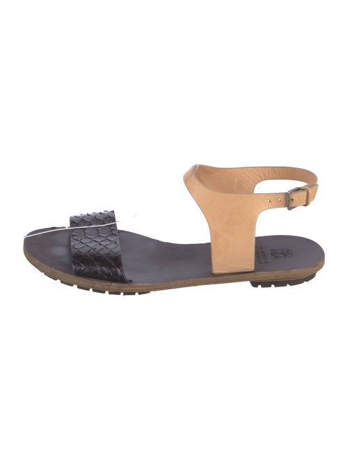 Brunello Cucinelli Leather Slingback Sandals