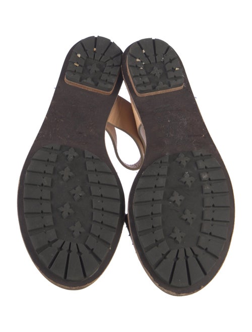 Brunello Cucinelli Leather Slingback Sandals