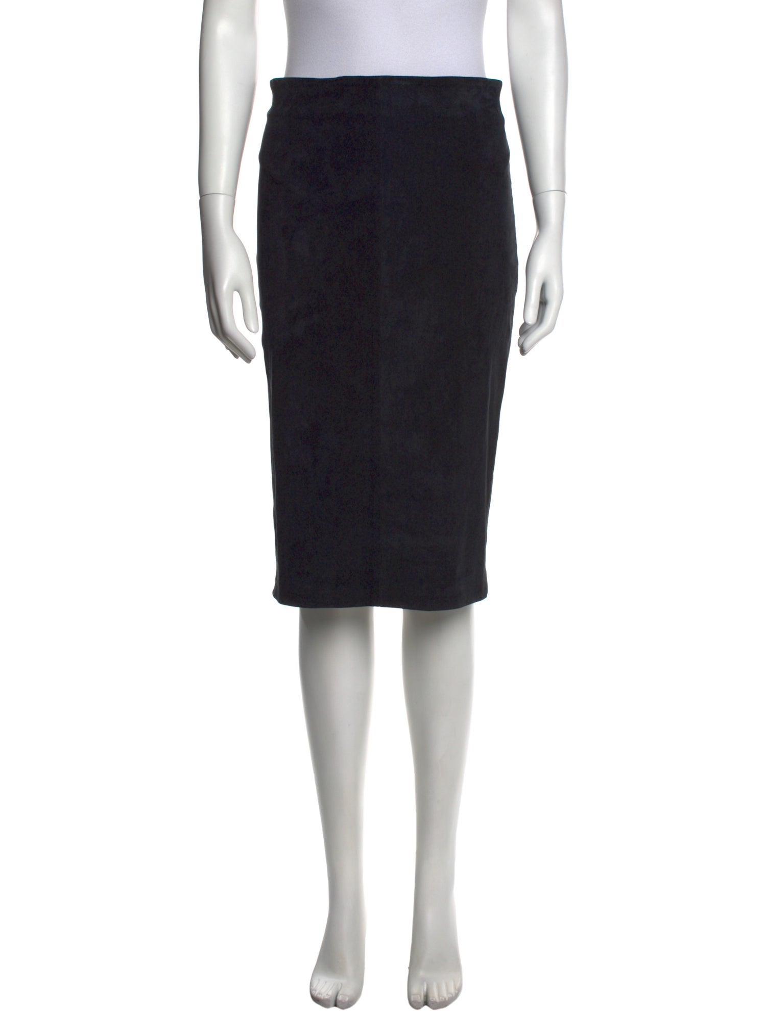 Brunello Cucinelli Leather Knee-Length Skirt