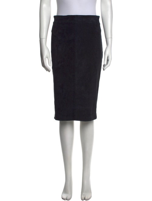 Brunello Cucinelli Leather Knee-Length Skirt