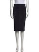 Brunello Cucinelli Leather Knee-Length Skirt