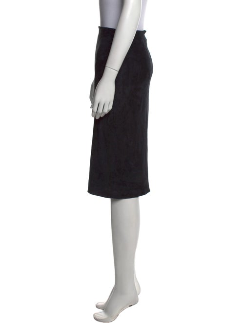 Brunello Cucinelli Leather Knee-Length Skirt