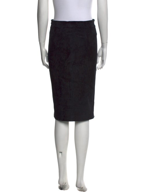 Brunello Cucinelli Leather Knee-Length Skirt