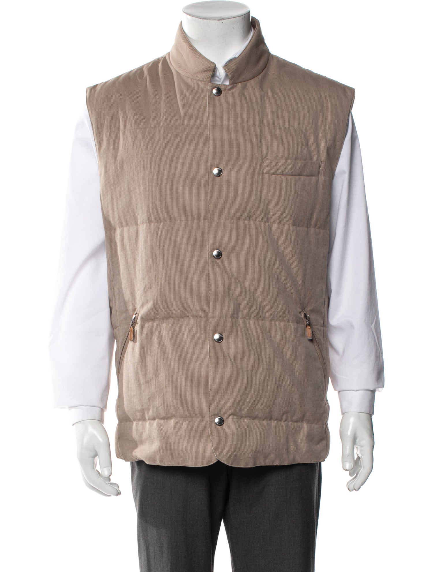 Brunello Cucinelli Colorblock Pattern Vest