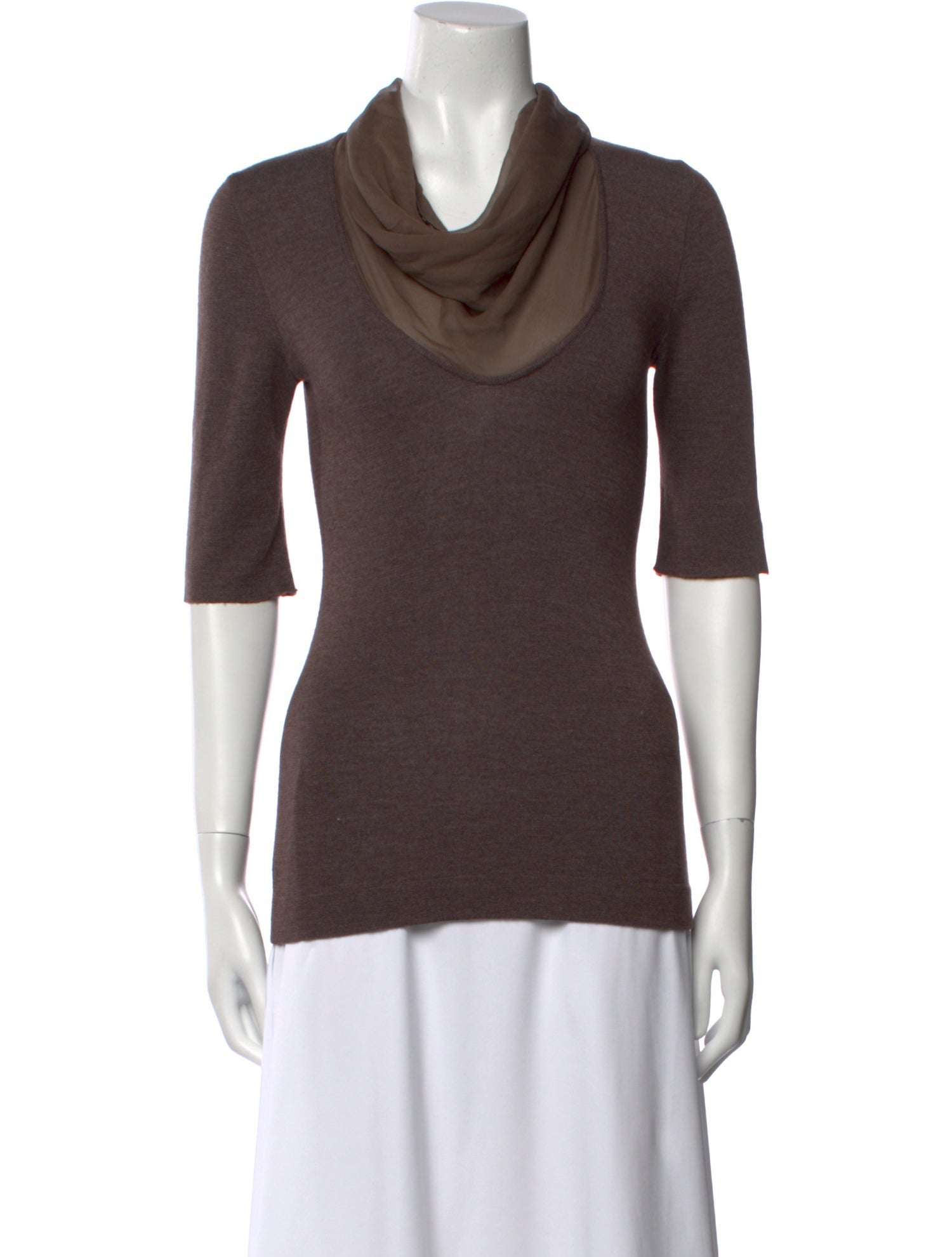 Brunello Cucinelli Cashmere Cowl Neck Sweater