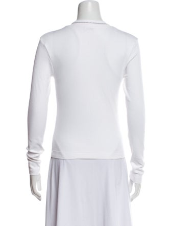 Brunello Cucinelli V-Neck Long Sleeve Top