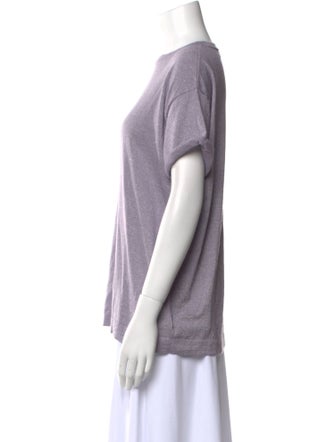 Brunello Cucinelli Bateau Neckline Short Sleeve T-Shirt