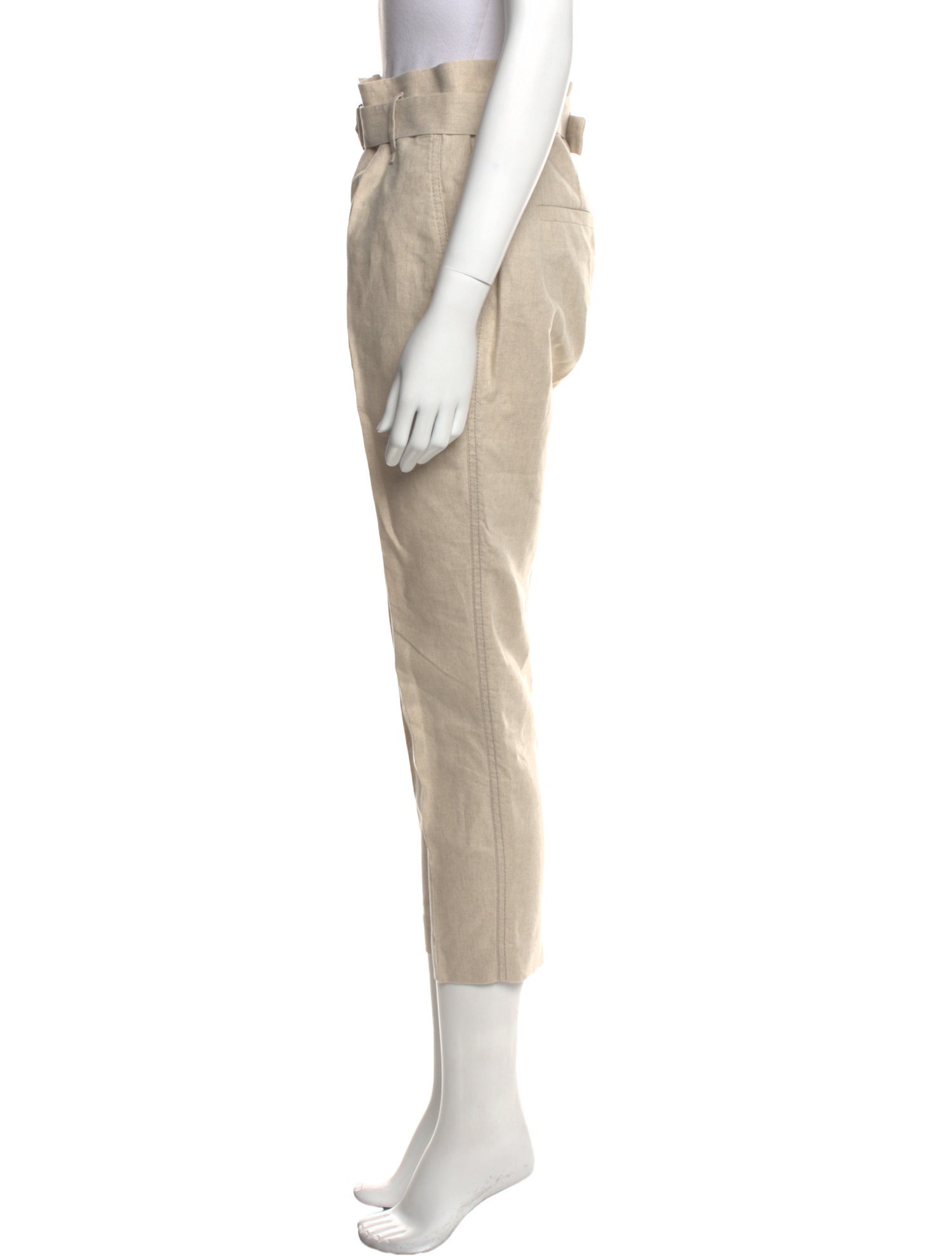 Brunello Cucinelli Linen Skinny Leg Pants