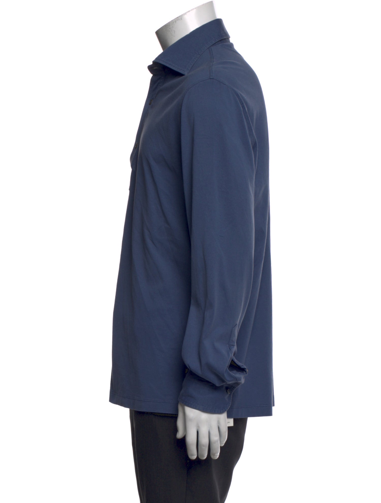 Brunello Cucinelli V-Neck Long Sleeve Polo Shirt