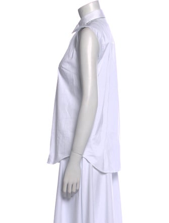 Brunello Cucinelli Sleeveless Button-Up Top