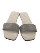 Brunello Cucinelli Suede Beaded Accents Slides