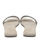Brunello Cucinelli Suede Beaded Accents Slides