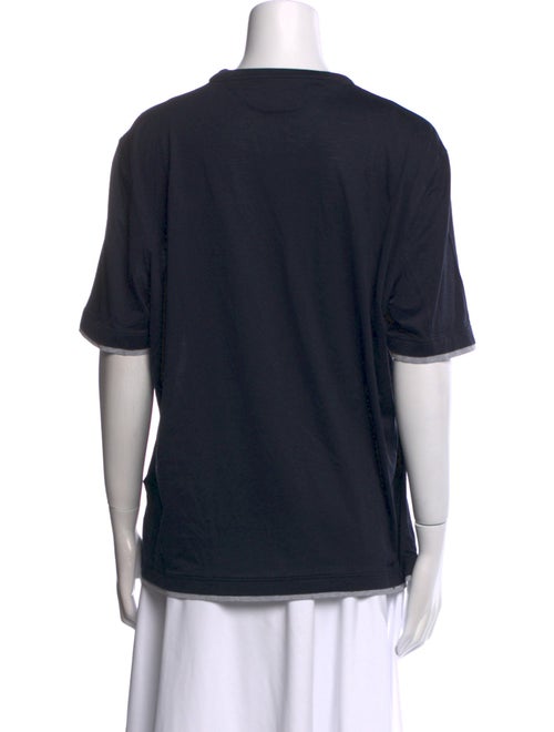 Brunello Cucinelli Silk Crew Neck T-Shirt