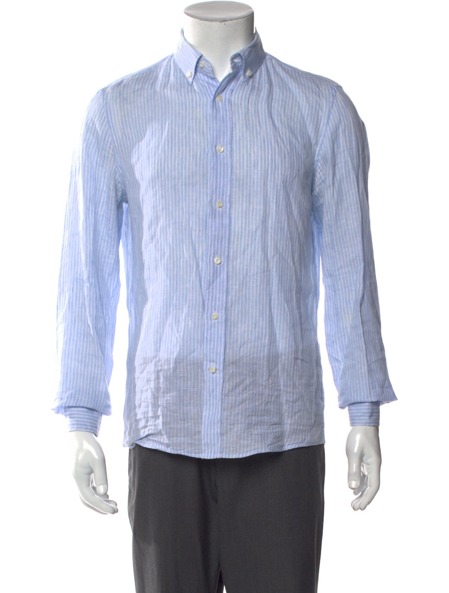 Brunello Cucinelli Linen Striped Shirt