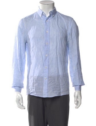 Brunello Cucinelli Linen Striped Shirt