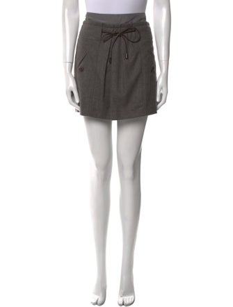 Brunello Cucinelli Virgin Wool Mini Skirt