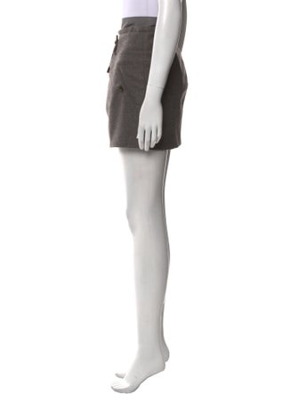 Brunello Cucinelli Virgin Wool Mini Skirt