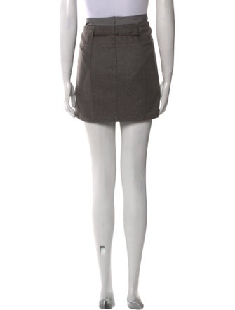 Brunello Cucinelli Virgin Wool Mini Skirt