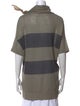 Brunello Cucinelli Linen Striped Sweater