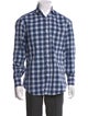 Brunello Cucinelli Plaid Print Long Sleeve Shirt