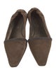 Brunello Cucinelli Monili Suede Flats