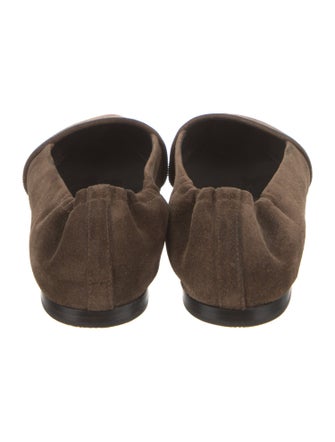 Brunello Cucinelli Monili Suede Flats