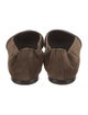 Brunello Cucinelli Monili Suede Flats