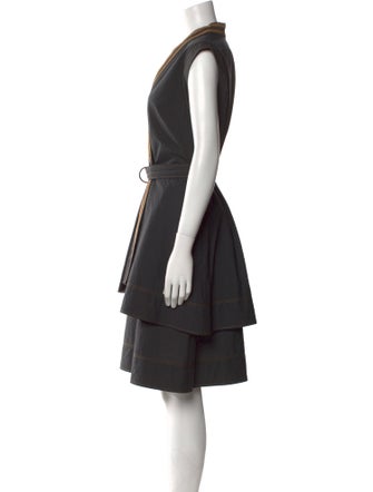 Brunello Cucinelli V-Neck Knee-Length Dress