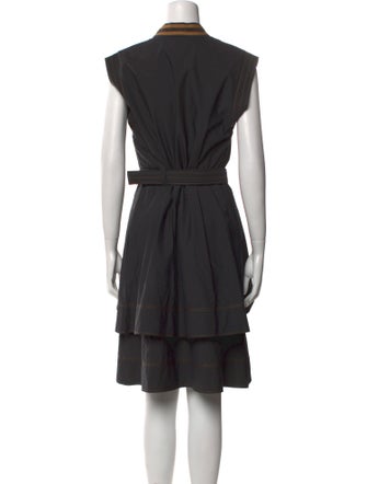 Brunello Cucinelli V-Neck Knee-Length Dress