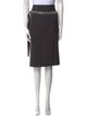 Brunello Cucinelli Virgin Wool Knee-Length Skirt