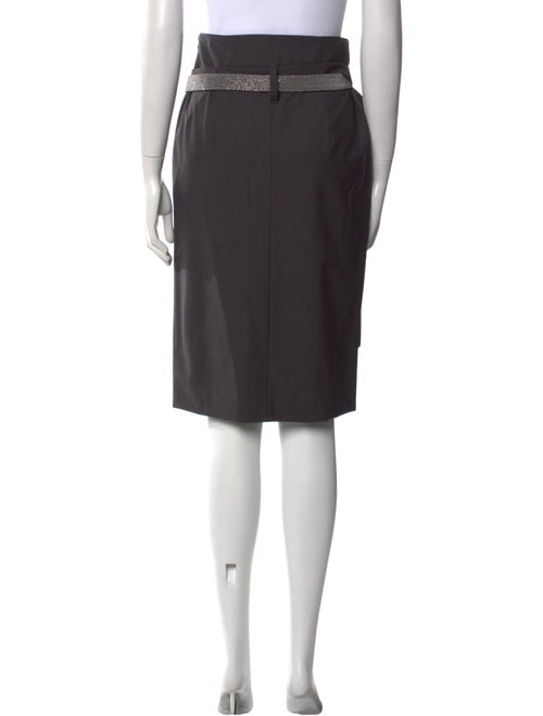 Brunello Cucinelli Virgin Wool Knee-Length Skirt