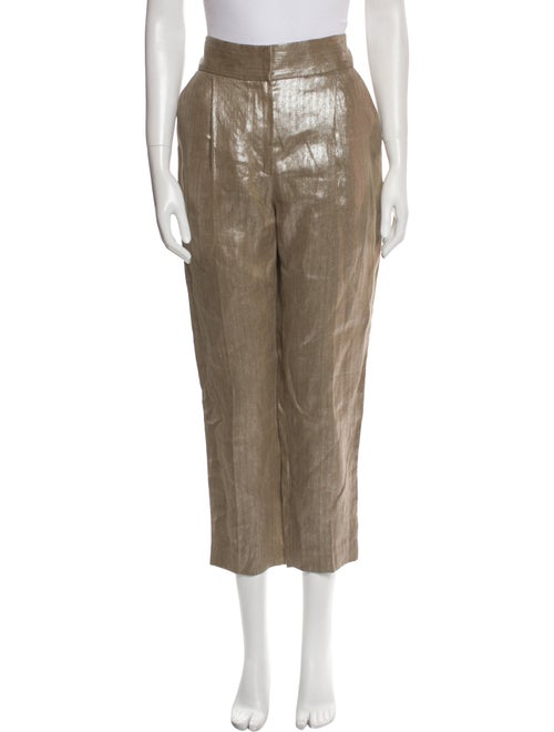 Brunello Cucinelli Linen Straight Leg Pants