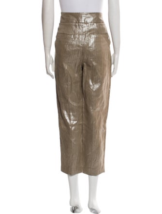 Brunello Cucinelli Linen Straight Leg Pants