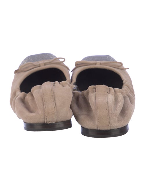 Brunello Cucinelli Monili Suede Ballet Flats