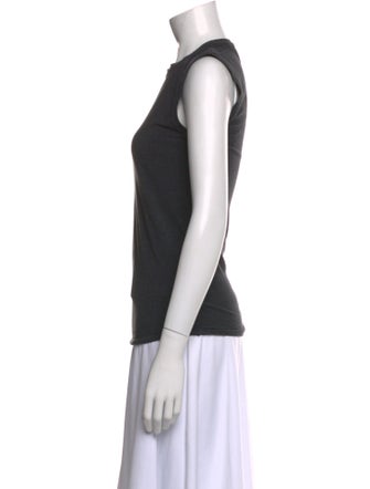 Brunello Cucinelli Crew Neck Sleeveless Top