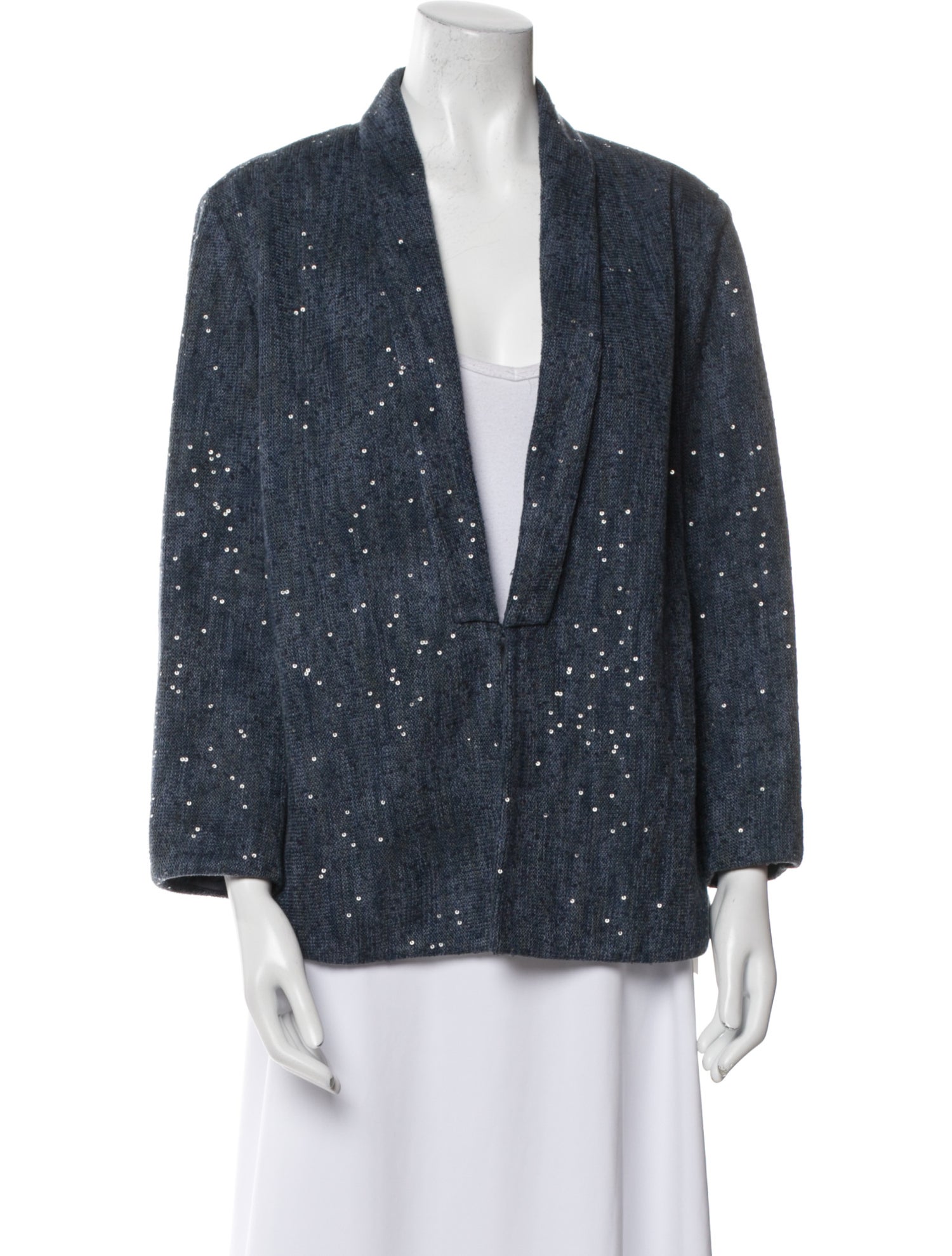 Brunello Cucinelli Linen Printed Evening Jacket
