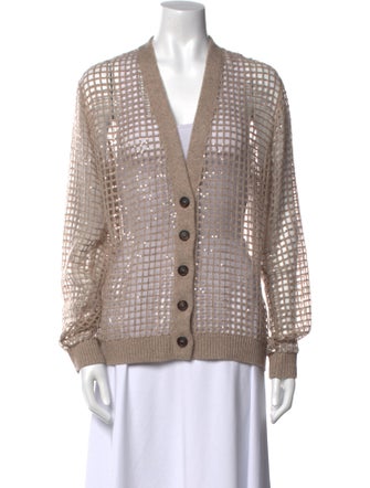 Brunello Cucinelli Cashmere Lace Pattern Sweater