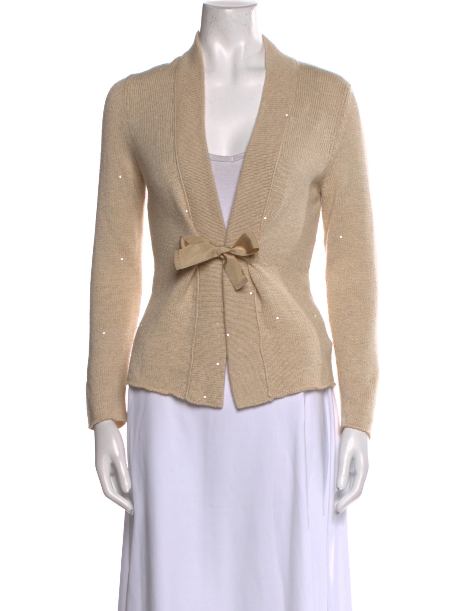 Brunello Cucinelli Cashmere Plunge Neckline Sweater