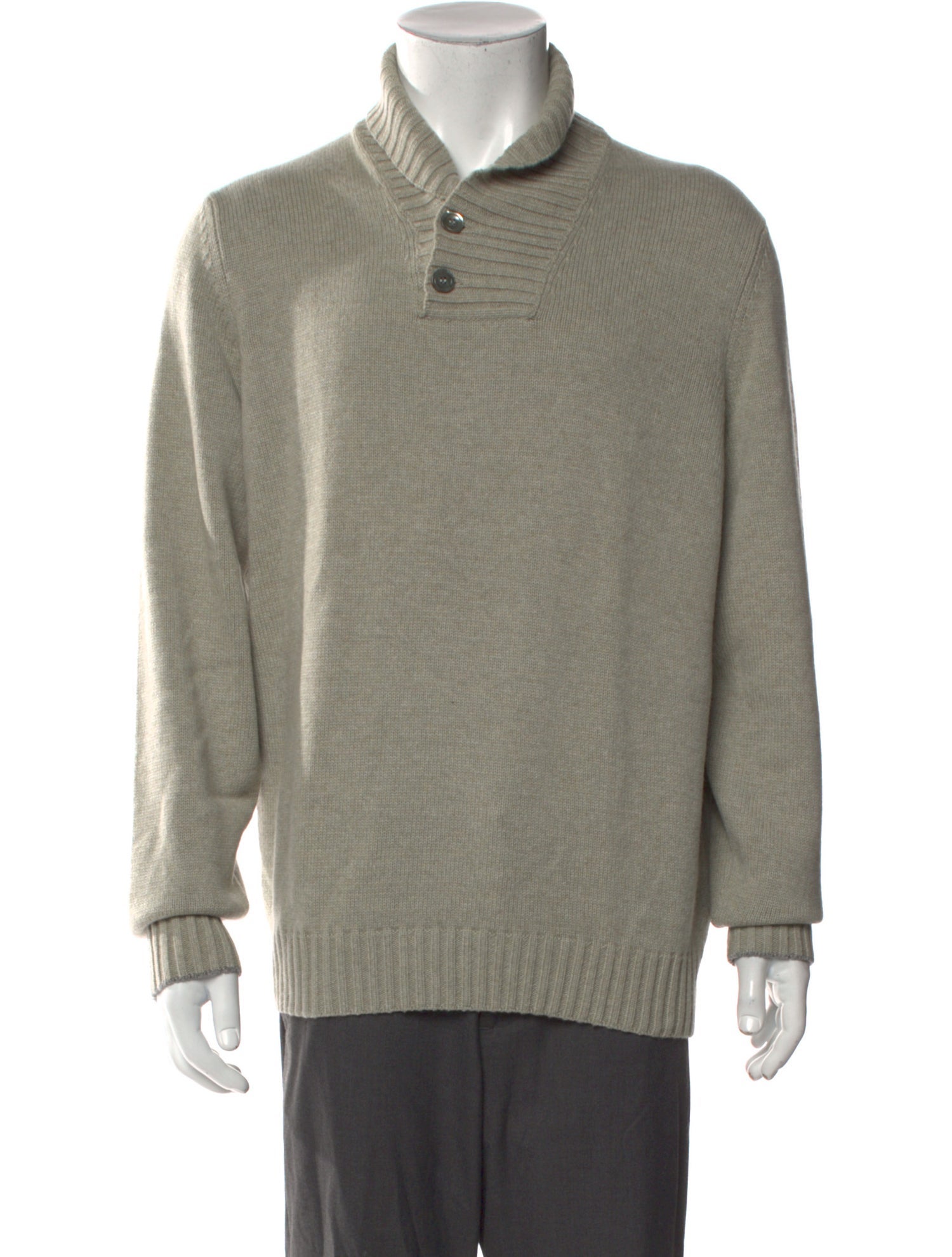 Brunello Cucinelli Cashmere Mock Neck Polo Sweater