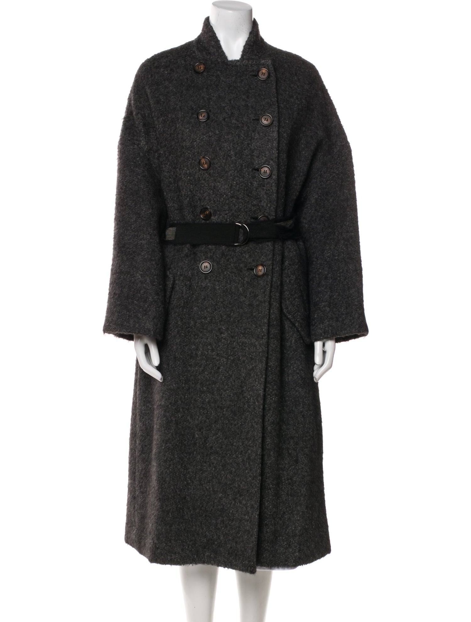 Brunello Cucinelli Mohair Faux Fur Coat