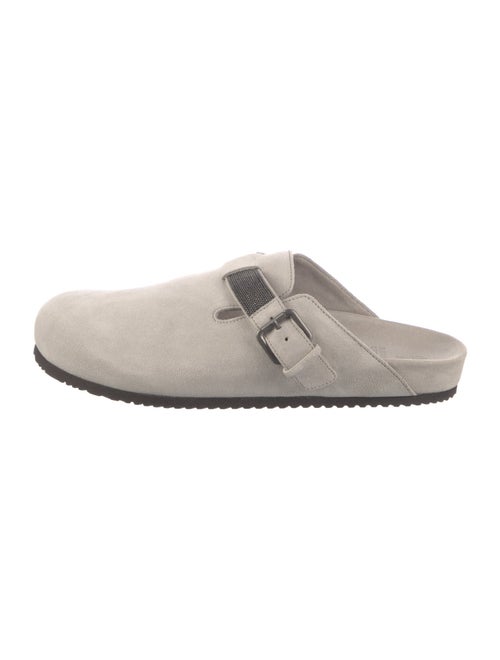 Brunello Cucinelli Monili Suede Mules
