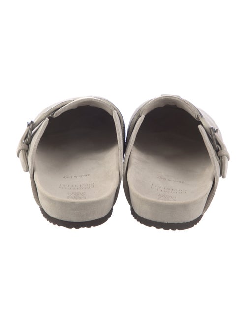 Brunello Cucinelli Monili Suede Mules