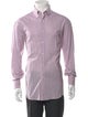 Brunello Cucinelli Plaid Print Long Sleeve Dress Shirt