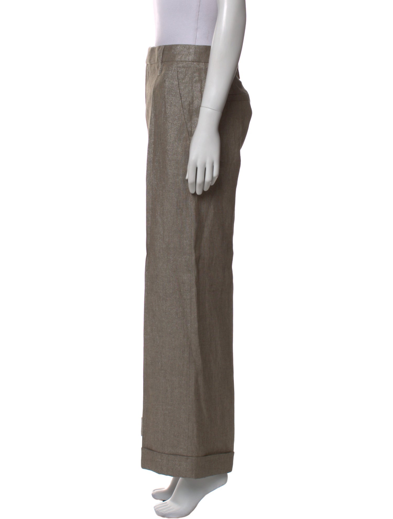 Brunello Cucinelli Linen Wide Leg Pants w/ Tags