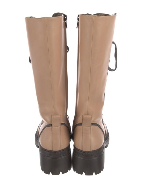 Brunello Cucinelli Leather Combat Boots