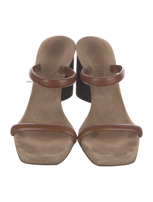 Brunello Cucinelli Monili Leather Slides