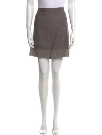 Brunello Cucinelli Virgin Wool Mini Skirt