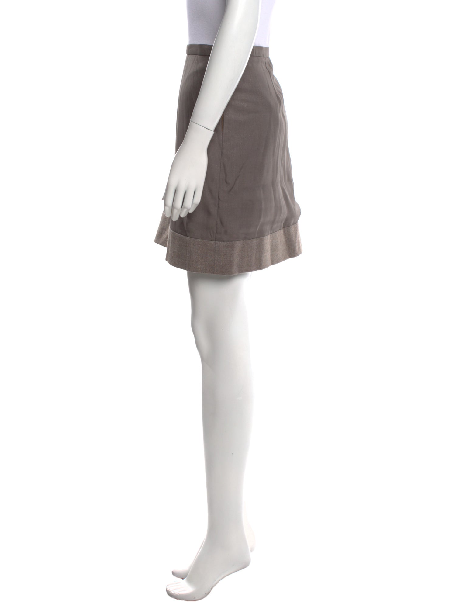 Brunello Cucinelli Virgin Wool Mini Skirt