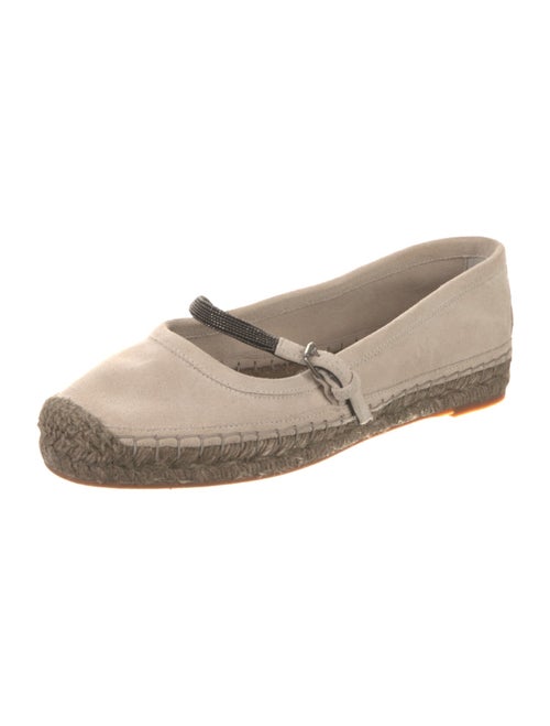 Brunello Cucinelli Monili Suede Espadrilles