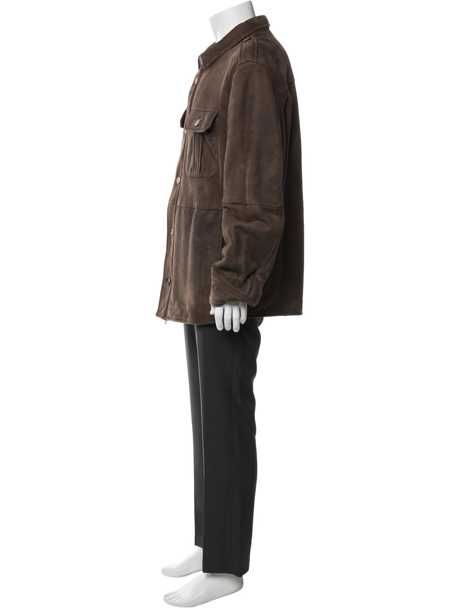 Brunello Cucinelli Leather Utility Jacket